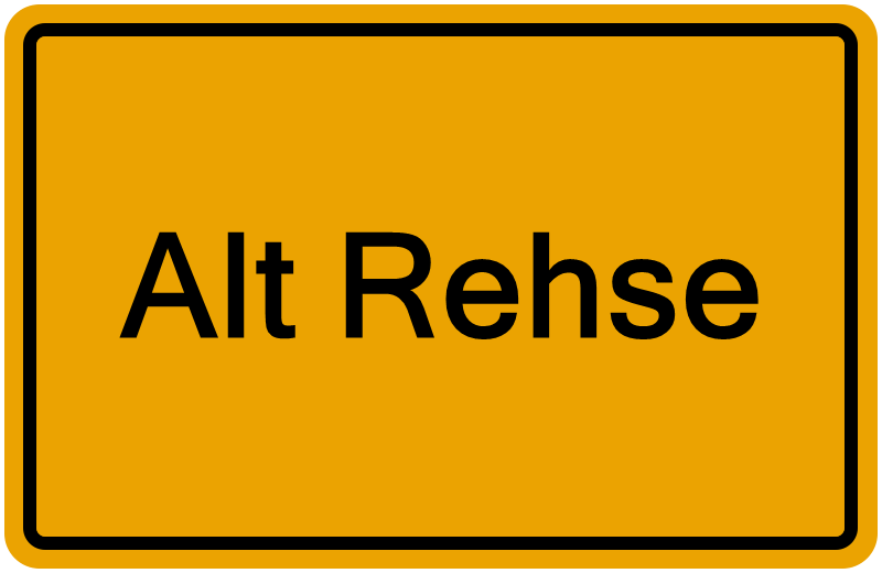 Handelsregisterauszug Alt Rehse